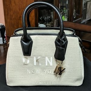 DKNY Hutton Medium Satchel Light Beige